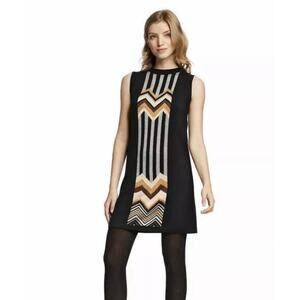 Missoni for Target Sweater Dress Women's Medium Black‎ Zig Zag Striped Chevron